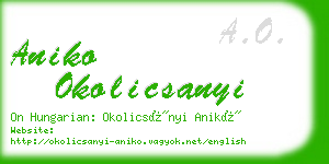 aniko okolicsanyi business card